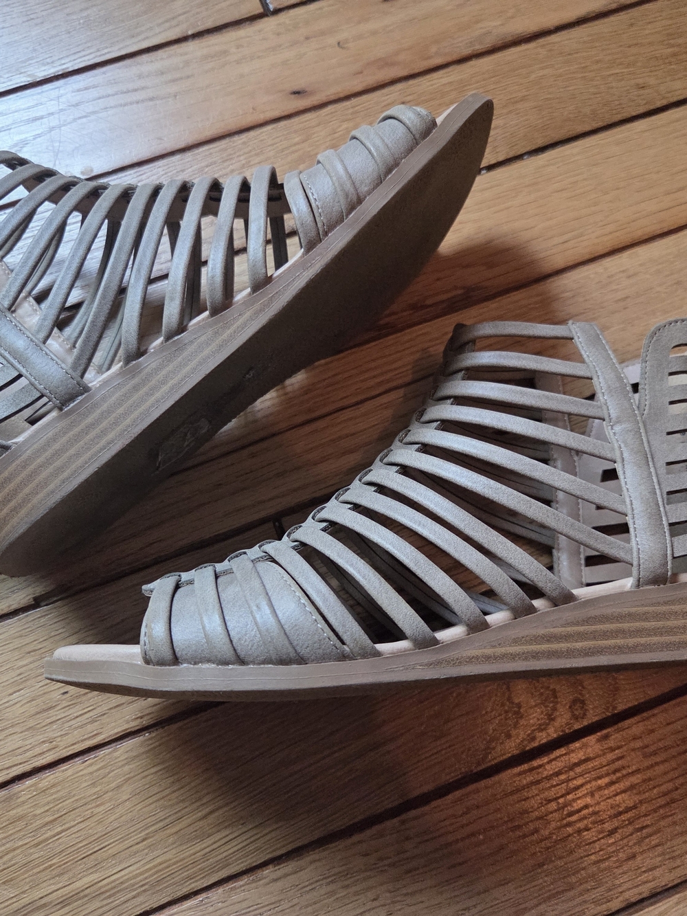 Strappy Taupe Women’s Gladiator Sandals